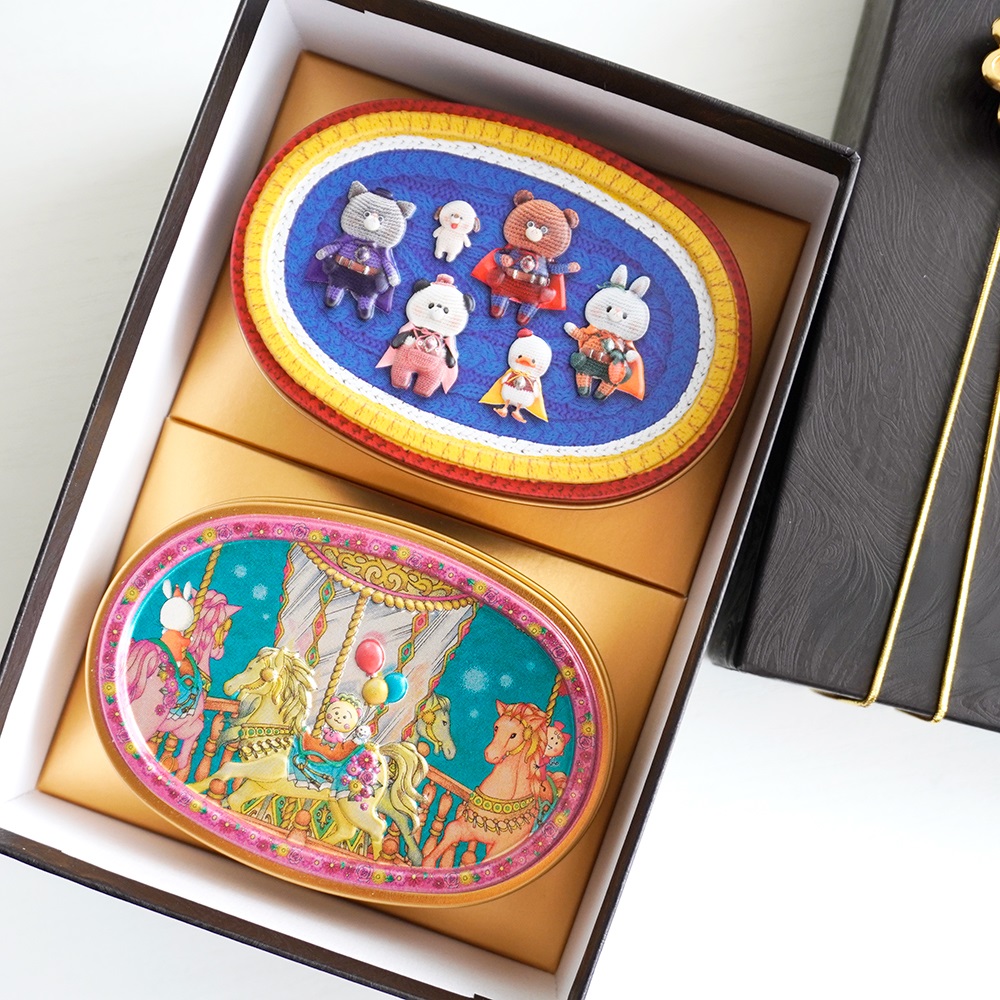 【お中元】 Gift Box - 選べる2缶セット -( B「ヒーロー缶・コジコジ缶2」)