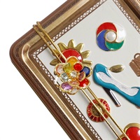 選べるボタン付きミニジュエルボタン缶【低糖質＆グルテンフリー】(カラフルなお花風パーツ)