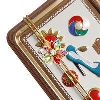 選べるボタン付きミニジュエルボタン缶【低糖質＆グルテンフリー】(フラワー風パーツ)